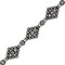 5 yards of Diamond Shape Rhinestone Trim - SS18+SS9 | 5 yard cut